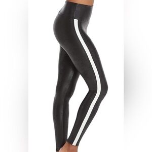 SPANX Leggings Womens XS NWT Faux Leather Tummy Control Active Skinny Shiny Pant